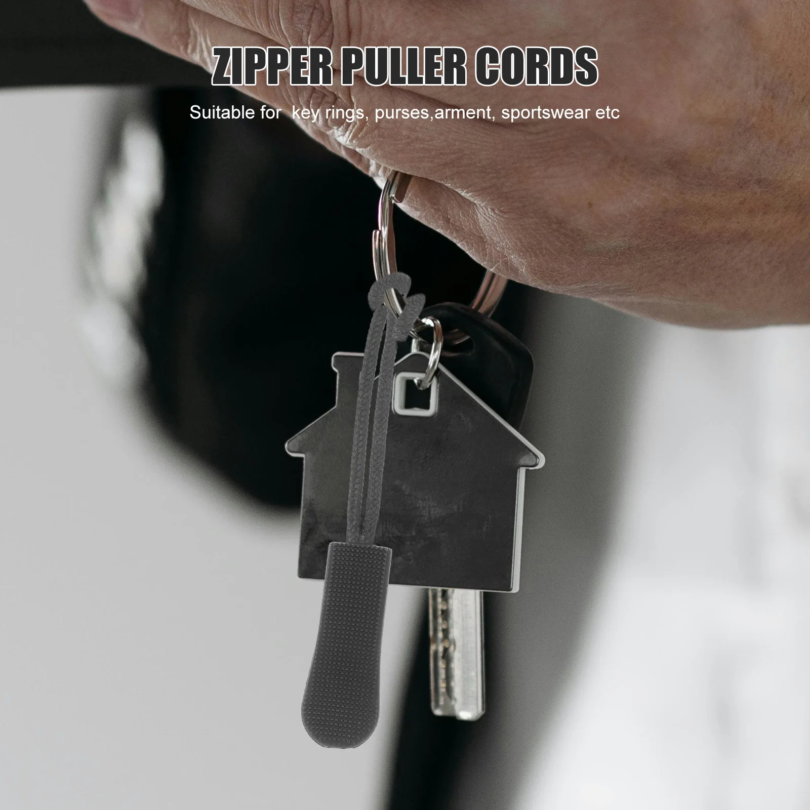 

10Pcs Red Nylon Zipper Puller Cords 25Cm Puller 45Cm Rope for Garment Sportswear Kids Clothing Replacement Zip Tags Cord Pulls