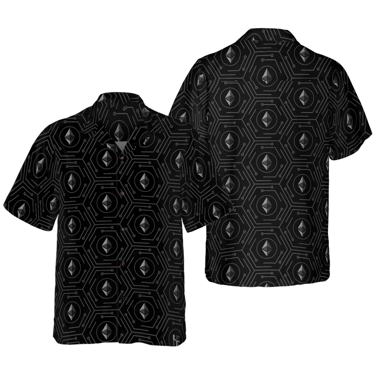 Summer Bitcoin Men\'s Vocation Lapel Camisa Oversized Hawaiian Shirts 3d Printed Fashion Men Women Beach Short Sleeve Blouse Boys