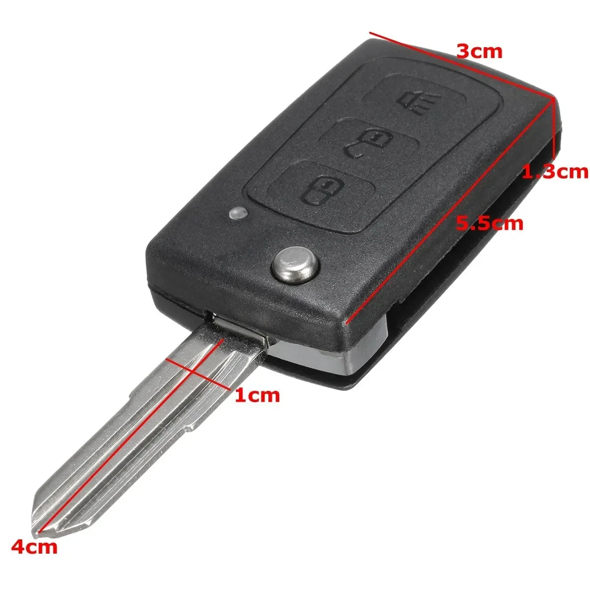 For Great Wall HAVAL HOVER H3 H5 3 Button Car Remote Flip Key Case Shell Fob Replacement
