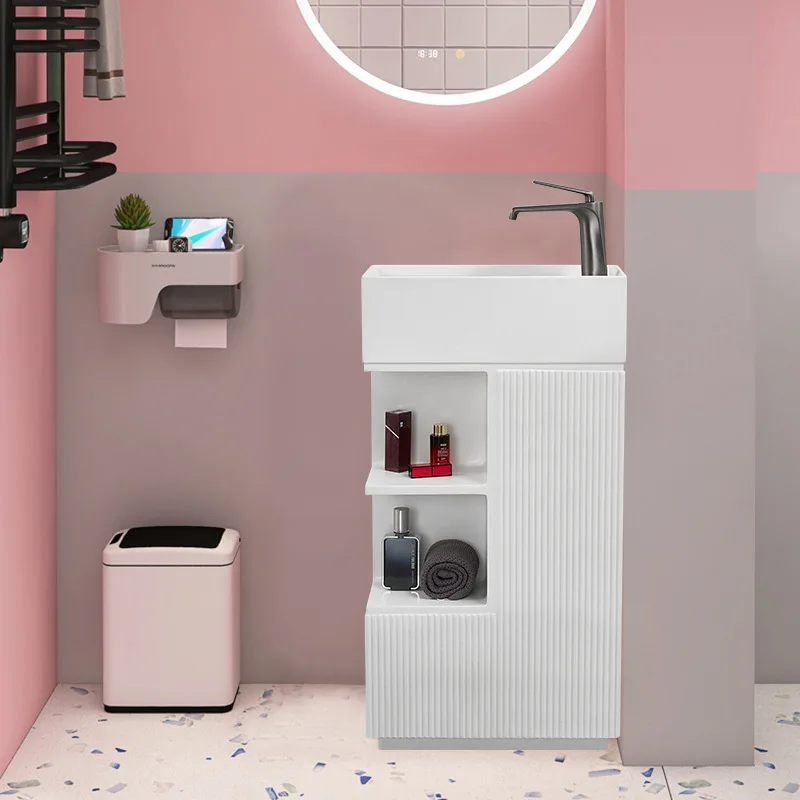 

Artificial stone column basin, bathroom, washbasin, sink, floor-standing vertical washbasin