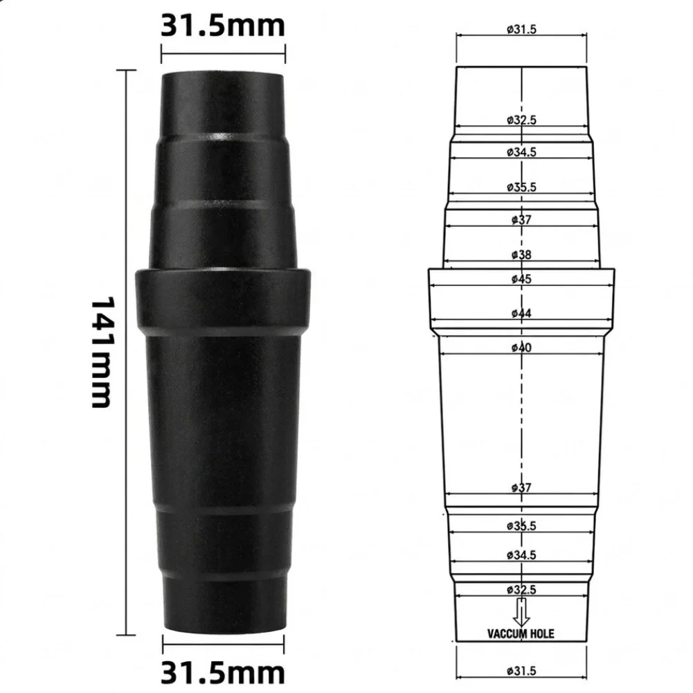 Vacuum Cleaner Hose Connector Kit, Adjustable 31.5-45mm Adapter For Various Vacuum Models, Cleaning Tools Accessories