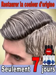 Eliminador de pelo blanco, elimina el pelo gris y Restaura el color natural del cabello en 7 días