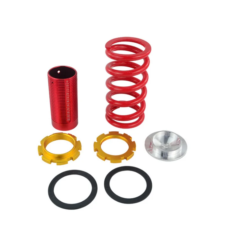 Lowering Scaled Adjustable Suspension Coilover Red Springs For 88-00 Honda Civic EG EJ EK