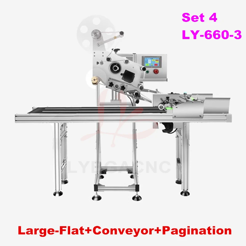 LY-660-2 Labeling Machine Intelligent Fully Automatic Assembly Line Flat Labeler Sticker for Food Bags Carton Boxes Packaging