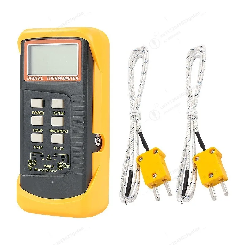 

Industrial Thermometer 6802 Dual Channel K-Type Thermocouple Thermometer