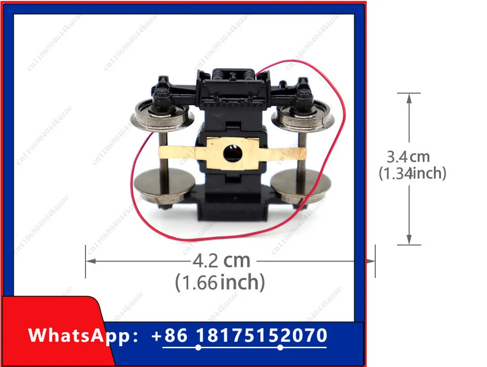 HLH 1/87 Scale Train Model Chassis Bogie Assembly, Integrated Modification Fittings for HO Scale Passenger Car Model Making