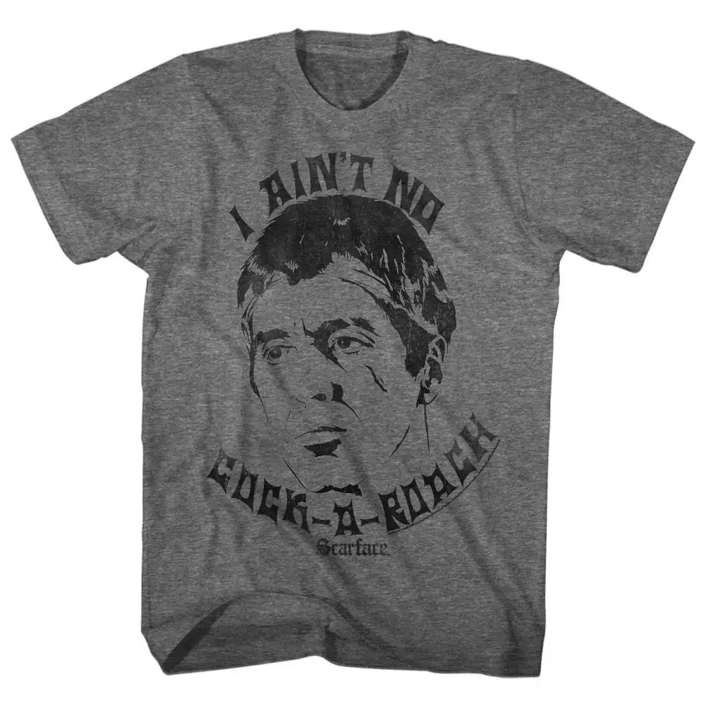 Scarface Ain'T No Cockroach Graphite Heather T Shirt