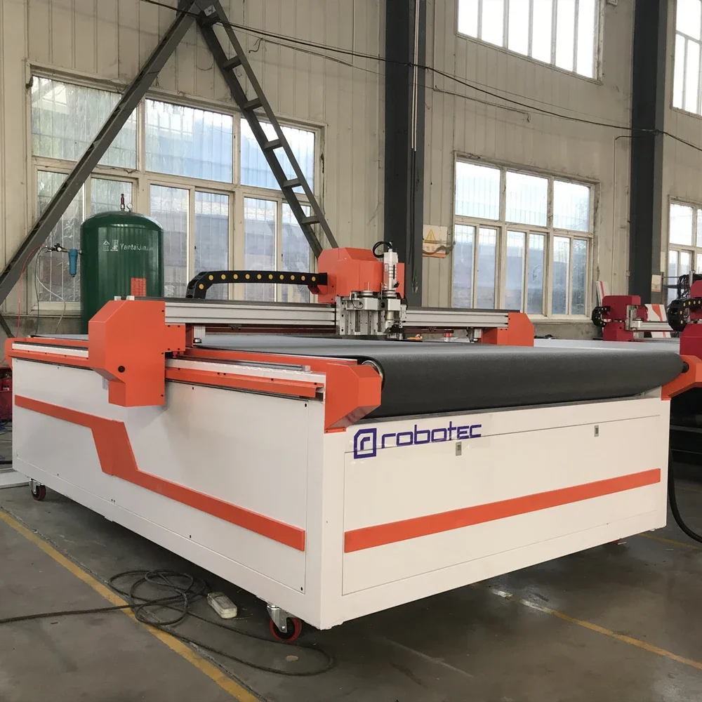 RABOTEC Oscillating Knife Carton Box Cutting Machine 1515 1625 Machine For Cutting Cardboard/Carton Box Die Cutting Machine