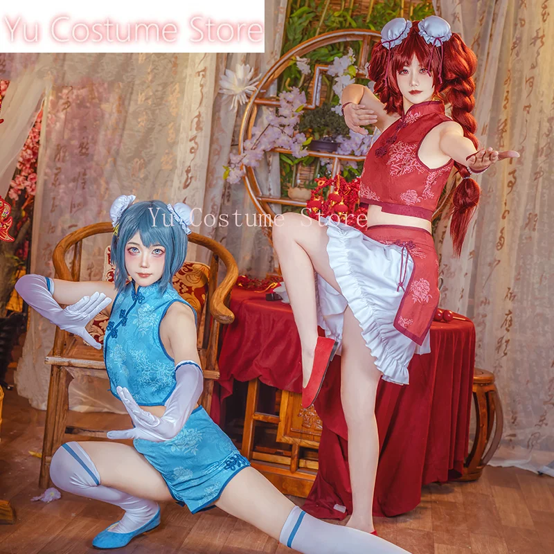 Puella Magi Madoka Magica Miki Sayaka Cheongsam Cosplay Costume Cos Game Anime Party Uniform Hallowen Play Role Clothes Clothing