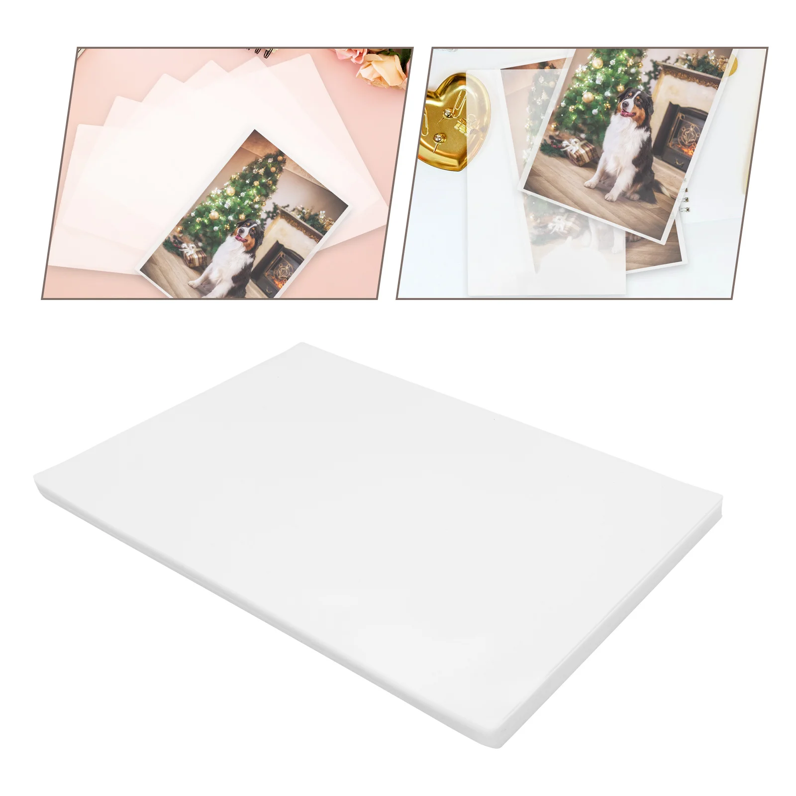

100Pcs Laminate Protective Films Clear Laminating Sheets Thermal Laminator Pouches for Documents Photos Drawings