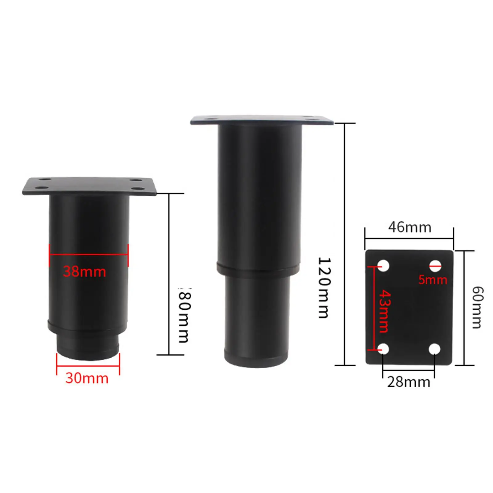 Металлические ножки Ножки своими руками Качество изготовления для кровати Сверхмощный аксессуар для установки