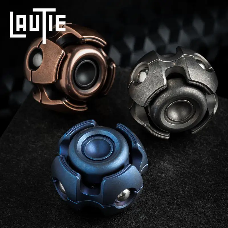 

One Off LAUTIE NOIZ E-NANO Fingertip Gyro Brass/ Copper Adult Metal Decompression Boredom Toys EDC