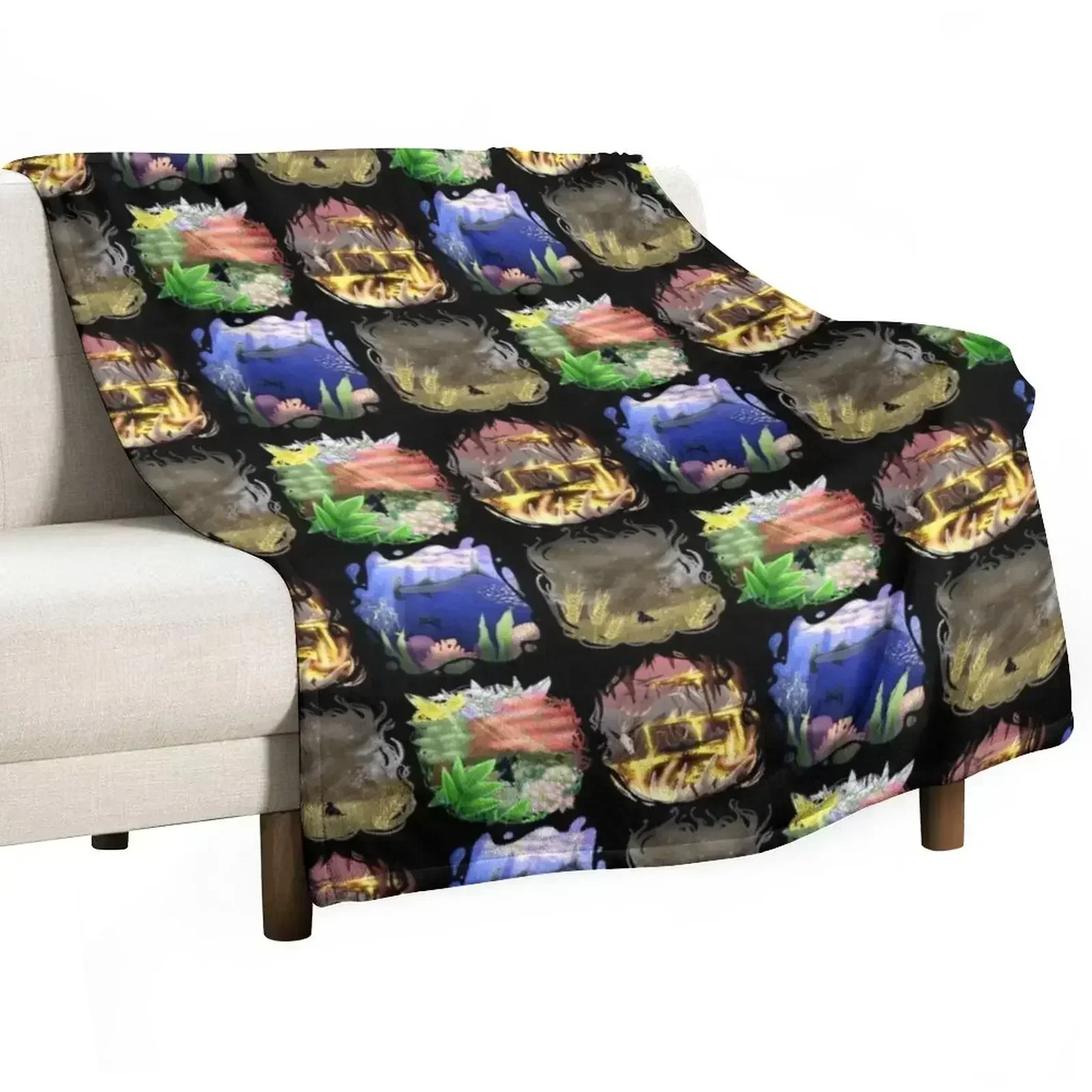 The Four Agents of the Fight Against Demon Squad Throw Blanket Luxury Thermals For Travel Warm decorative Single Blankets
