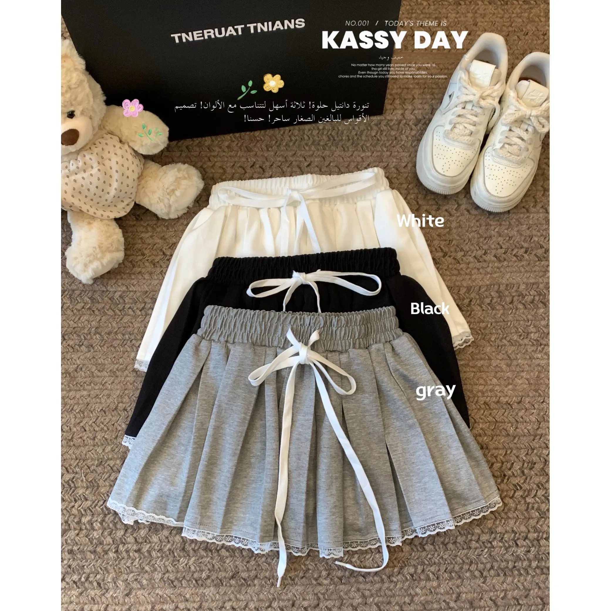High Waist Lace Skirt for Women Prevent Exposure plus Size Ballet Style Spring Autumn New Arrival Slimming Short Skirt