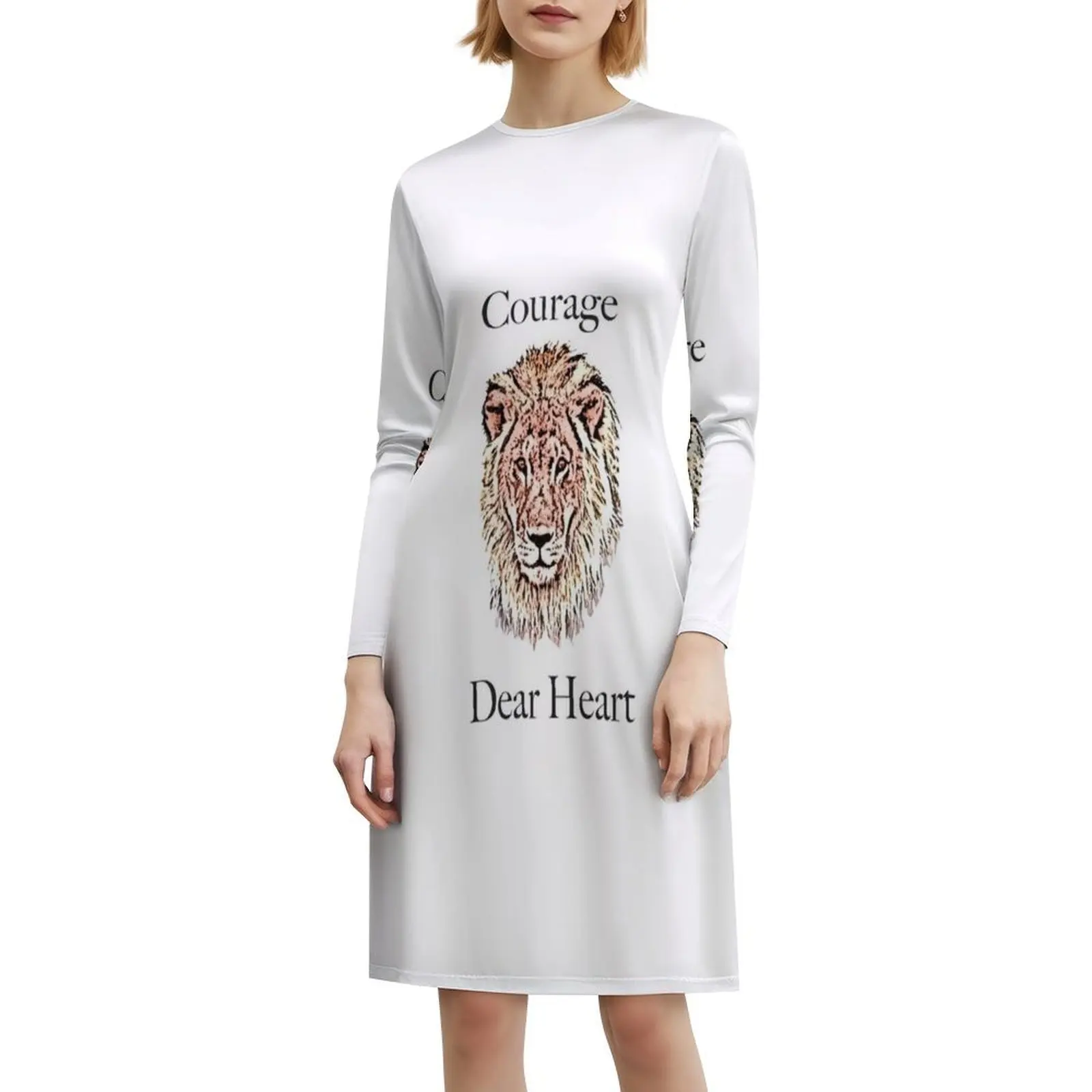 Aslan-Dear Heart Sexy Vacation Dress For Women Beach Party Birthday Mini Dress Aslan Dear Heart Chronicles Of Narnia C Female