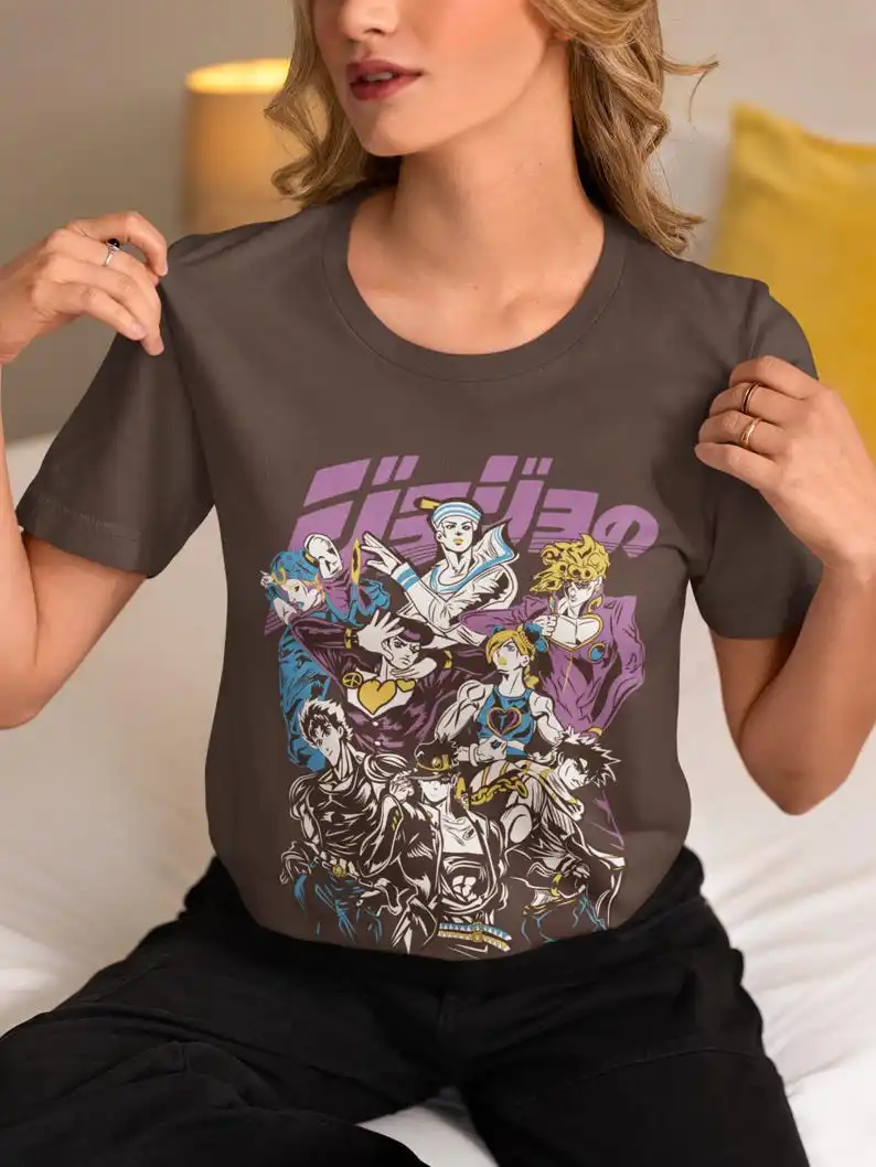 Anime retro T-shirt, 100% cotton, all sizes for men and women Comic lovers