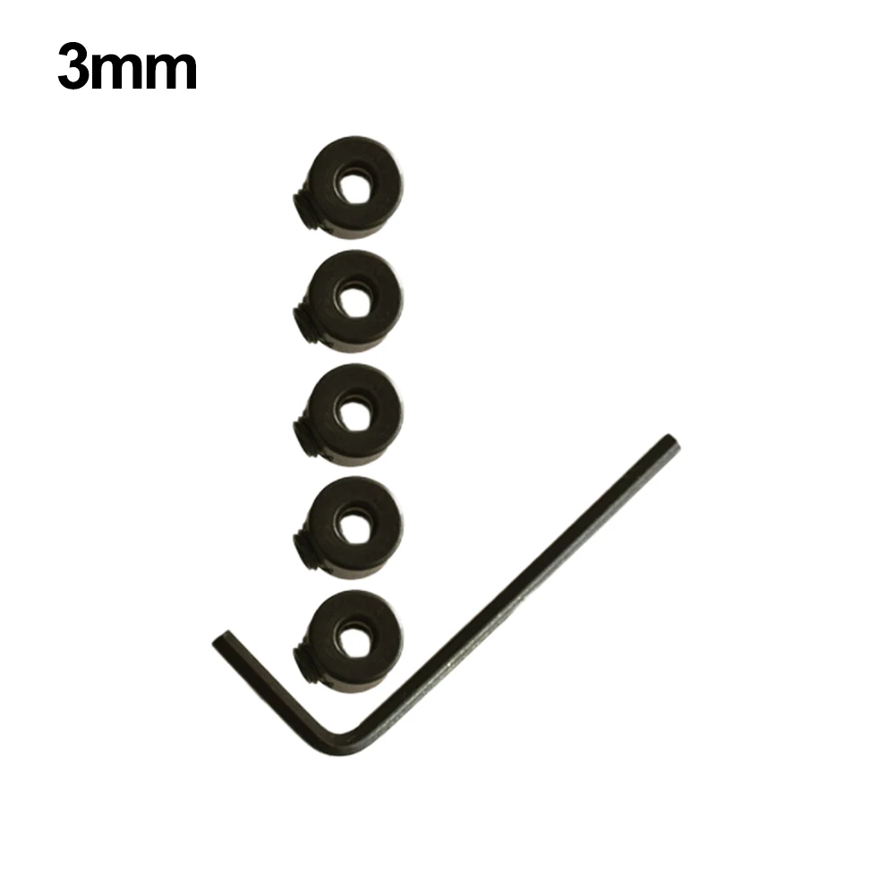 

5pc Depth Stop Collars Ring Positioner With Wrench Woodworking Drill Stopper Positioner Carpentry Tools Accessories 3mm-16mm