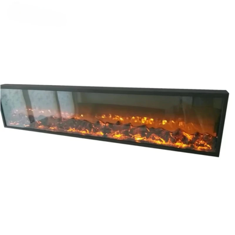 Remote Steel Built-In Insert App Control Overheating Protection Energy-Saving Hotel Modern Multi-Color LED Electric Fireplace