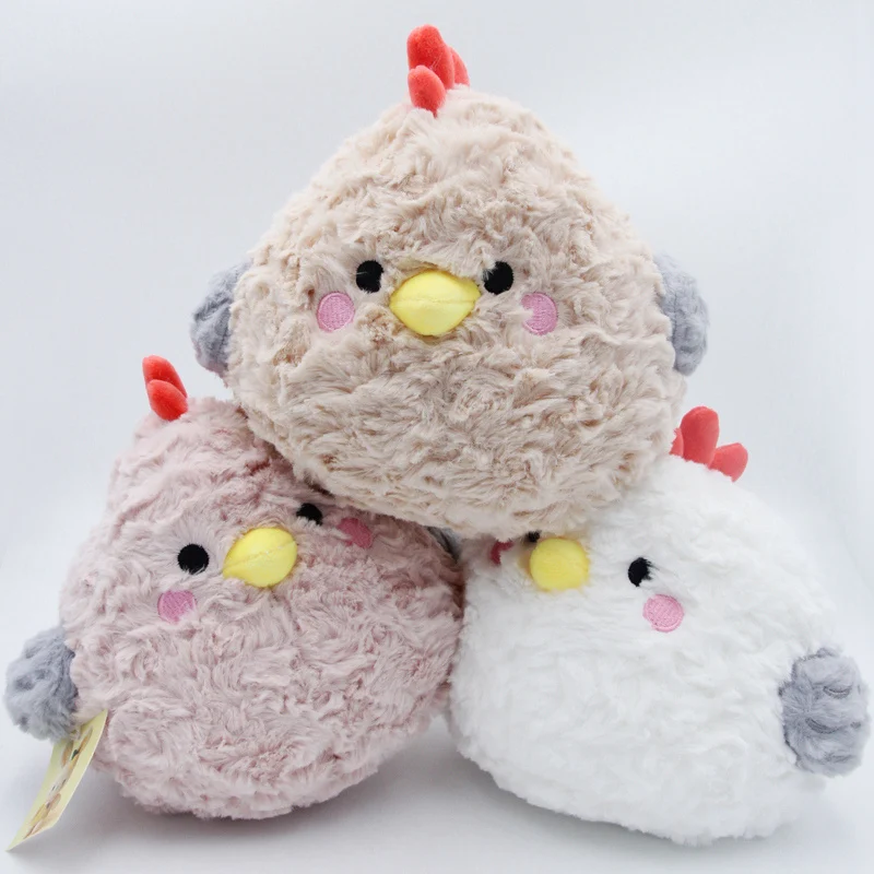 

1 шт., 20 см, кавайная плюшевая игрушка с толстым курицей, мягкая кукла-животное, милая подушка с курицей для детей, подарок на день рождения, Рождество