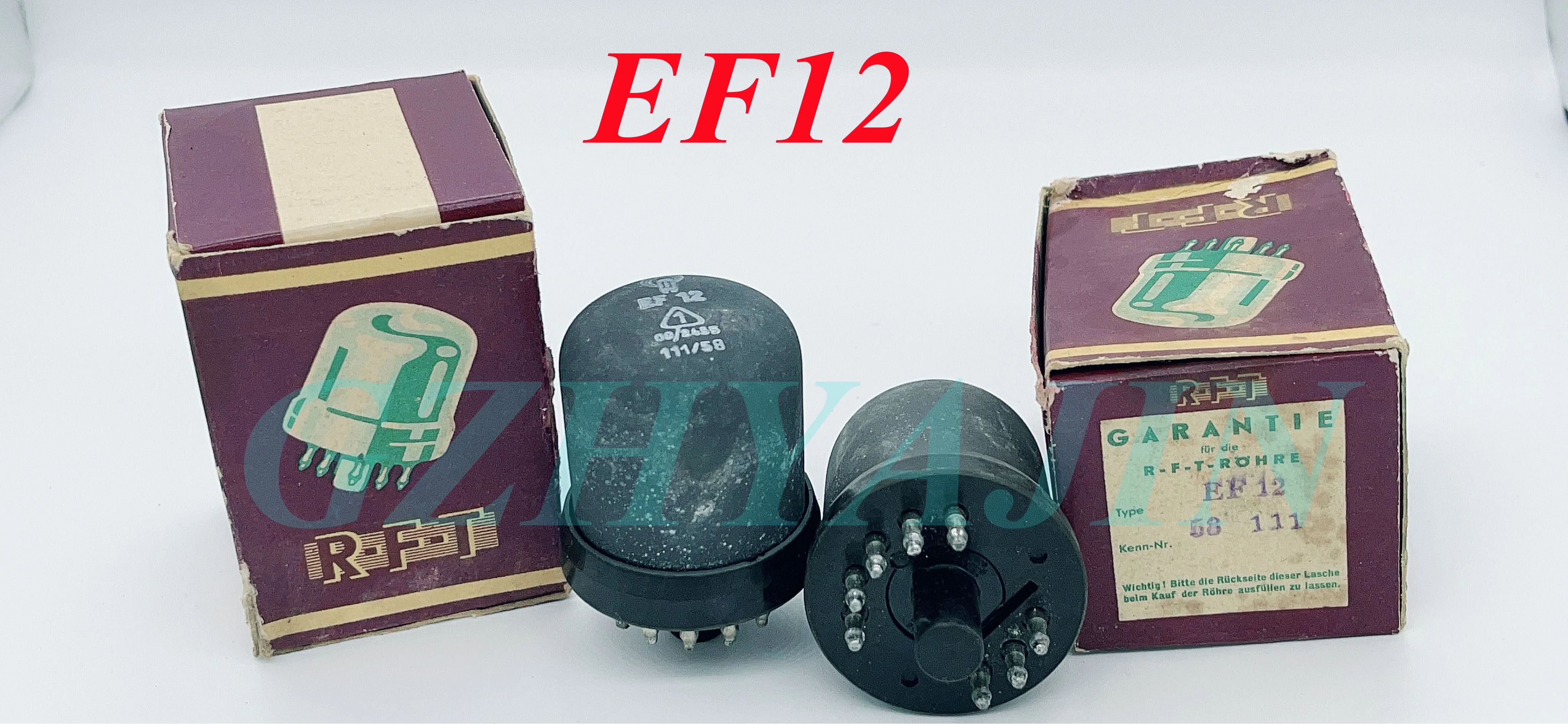 New German / Rich / Eastern Europe / Telefunken EF12 electronic tube five-pole voltage amplifier EF11 EF14