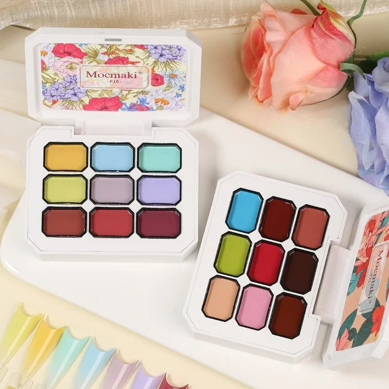 

9 Colors Solid Gel Polish Palette Soak Off UV LED Hybrid Gel Professional Salon Manicure Nail Art Design Semi Permanent Varnish