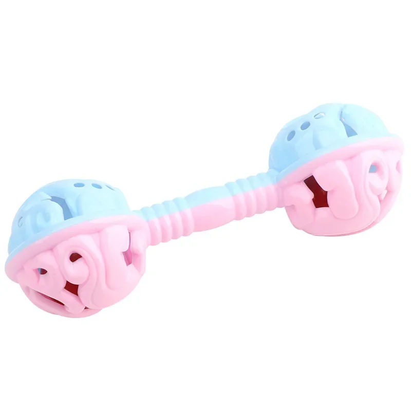 2pcs Toddler Double-headed Hand Rattles Soothing Hand Grip Rattles Toys Baby Rattle Baby Nibbling Toys Baby Toys 0 12 Months