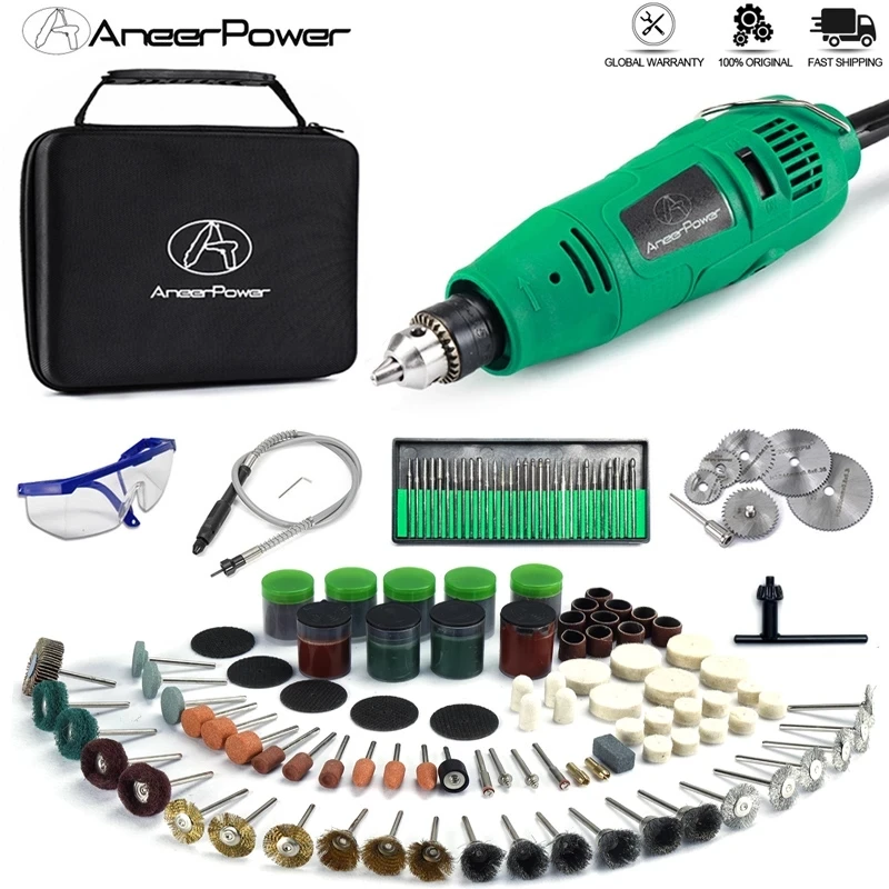 Dremel-ミニ電気ドリル,260W,回転研磨機,5つの可変速度の彫刻ペン,アクセサリ付き