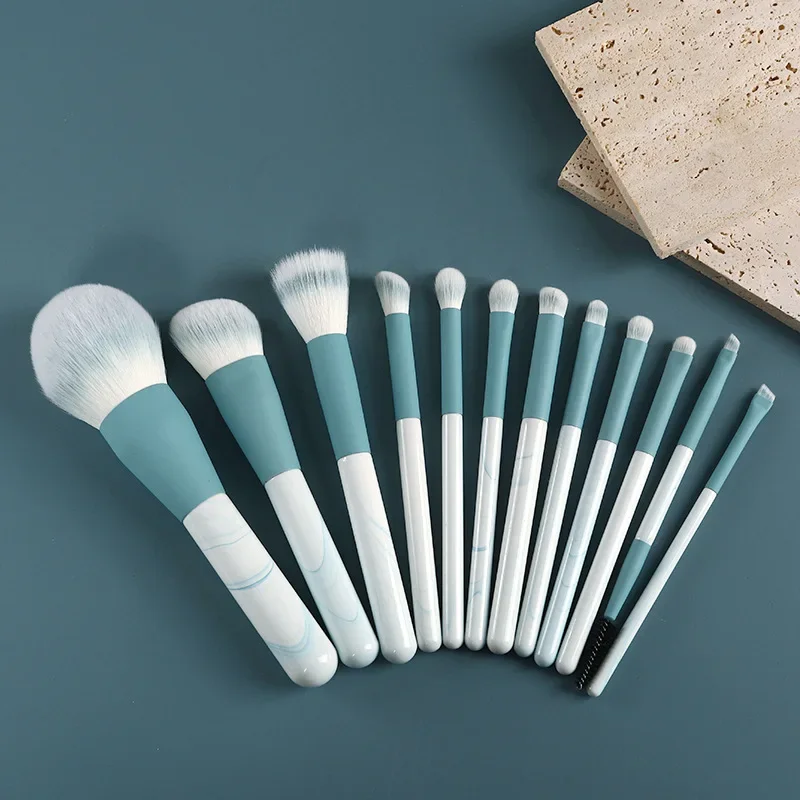 12Pcs Makeup Brush Set Soft Foundation Powder Brush for Blush Concealer Eye Shadow Eyeliner Brushes Cosmetic Beauty Make Up Tool