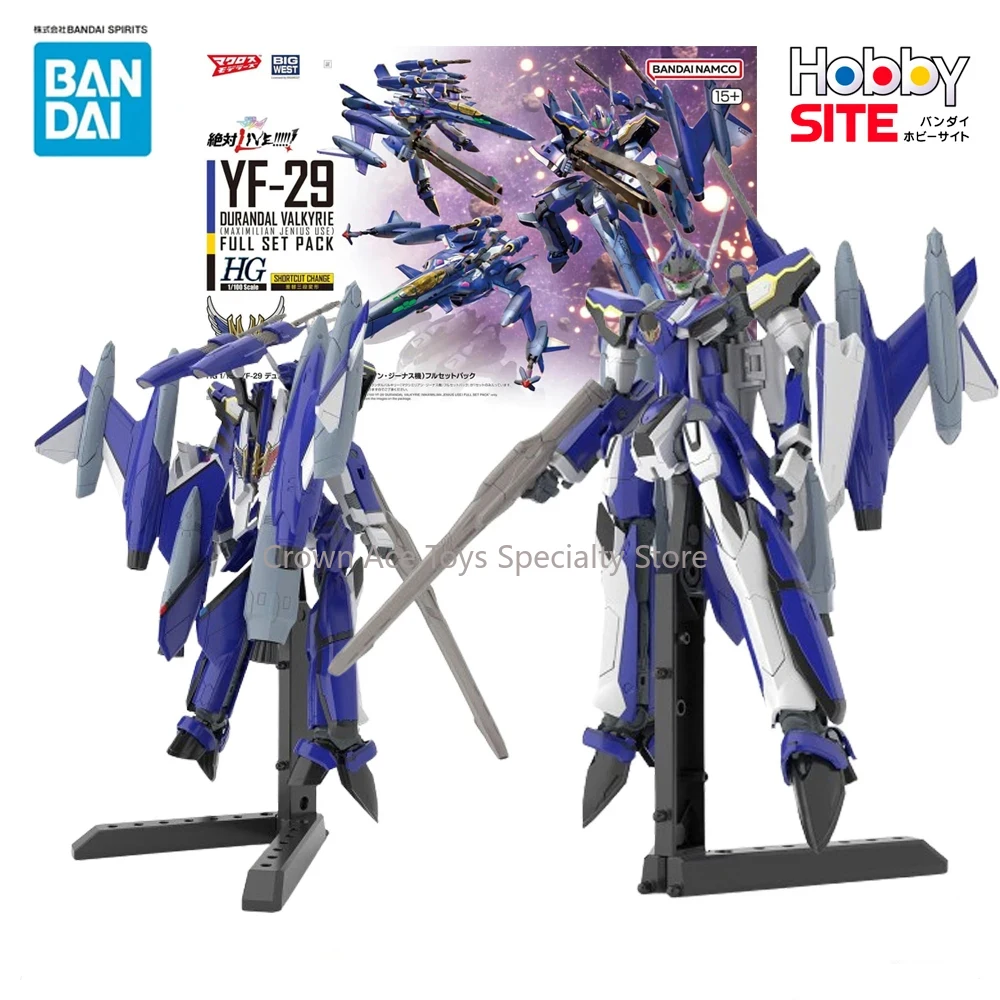 Bandai Assembled Model Kit HG 1/100 Macross YF-29 Durandal Valkyrie Maximilian Jenius Custom Collectible Trendy Toy Holiday Gift