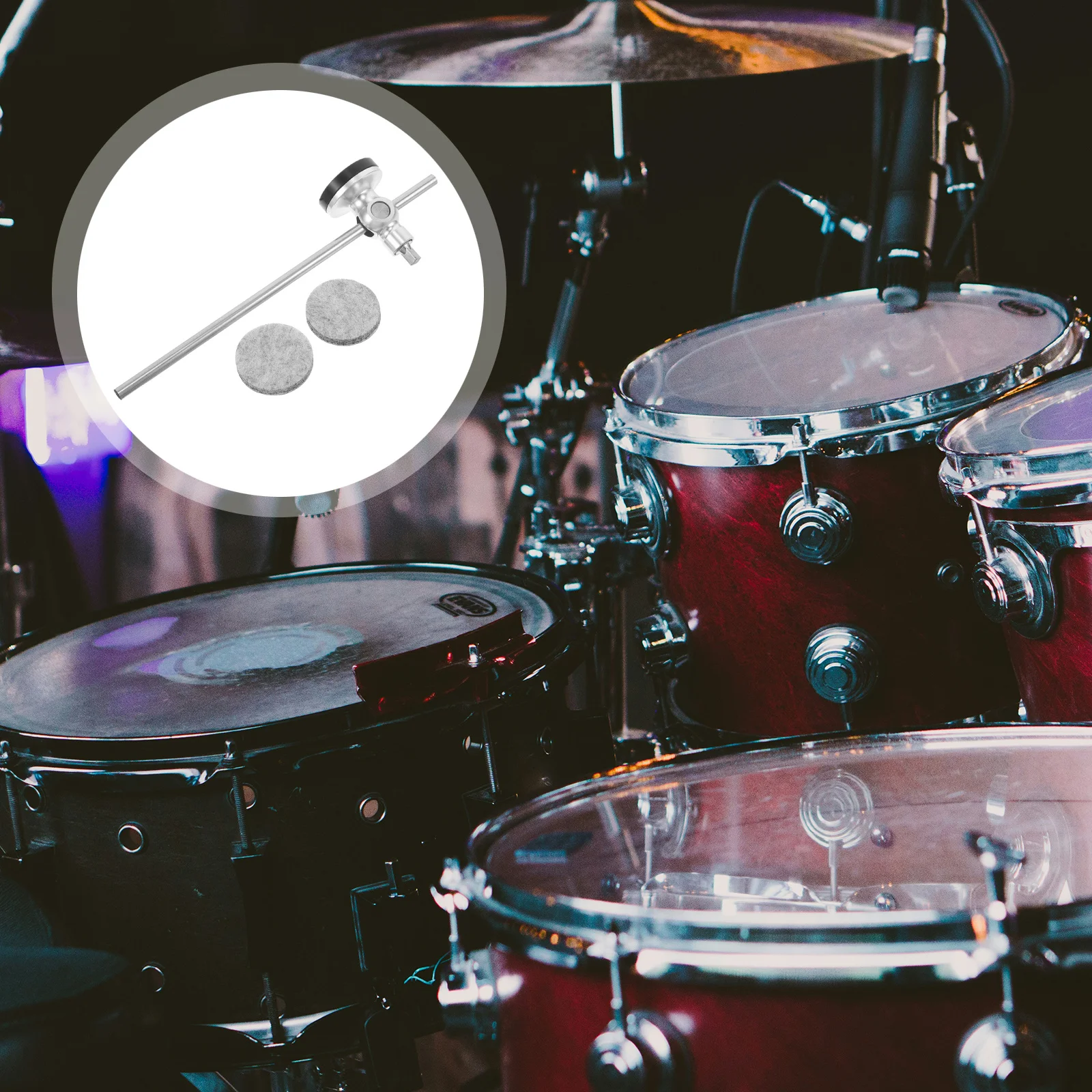 

1Set Drum Pedal Fitting Hammer Supply Ideal Practice Live Performances Adjustable Height Angle Drum Pedal Adapter