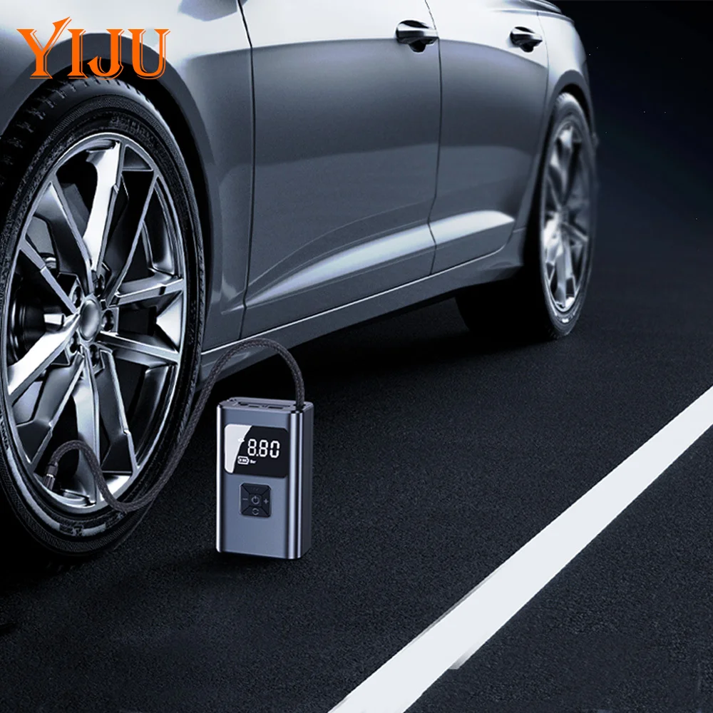 

Компрессор для автомобилей, воздушный насос 150PSI с аккумулятором, портативный автомобильный насос для накачивания шин для автомобиля, мотоцикла и велосипедных шин, электрический