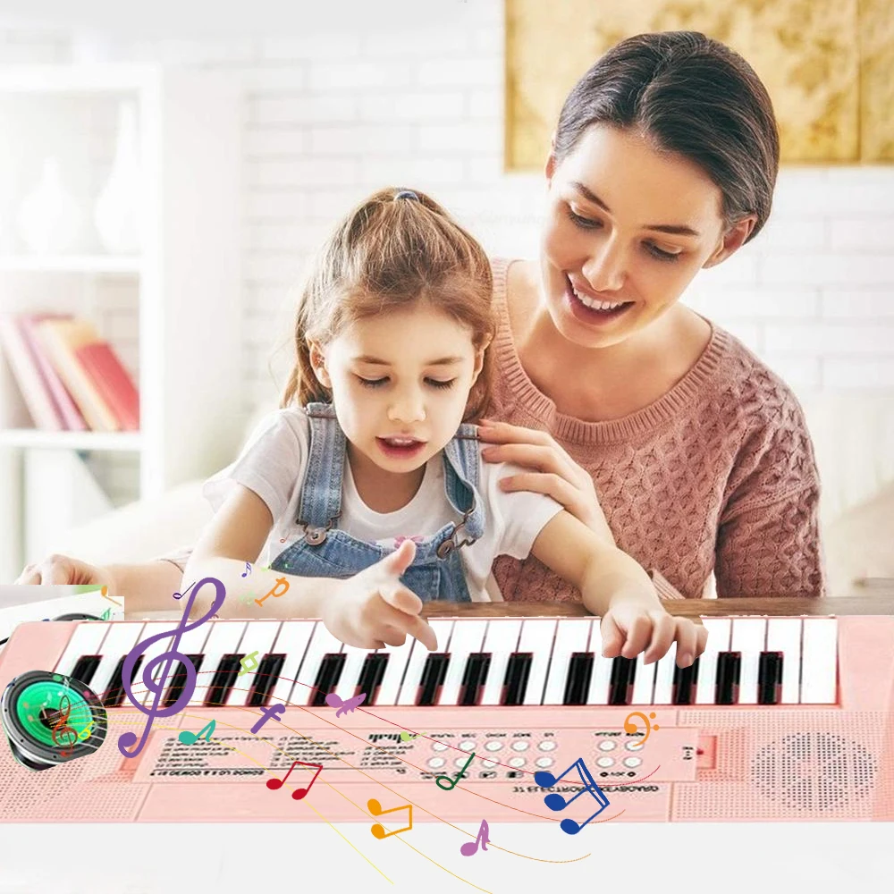 37 Keys Kids Electronic Piano Organ keyboard with Microphone Education Toys Musical Instrument Children Boy Girl Gifts