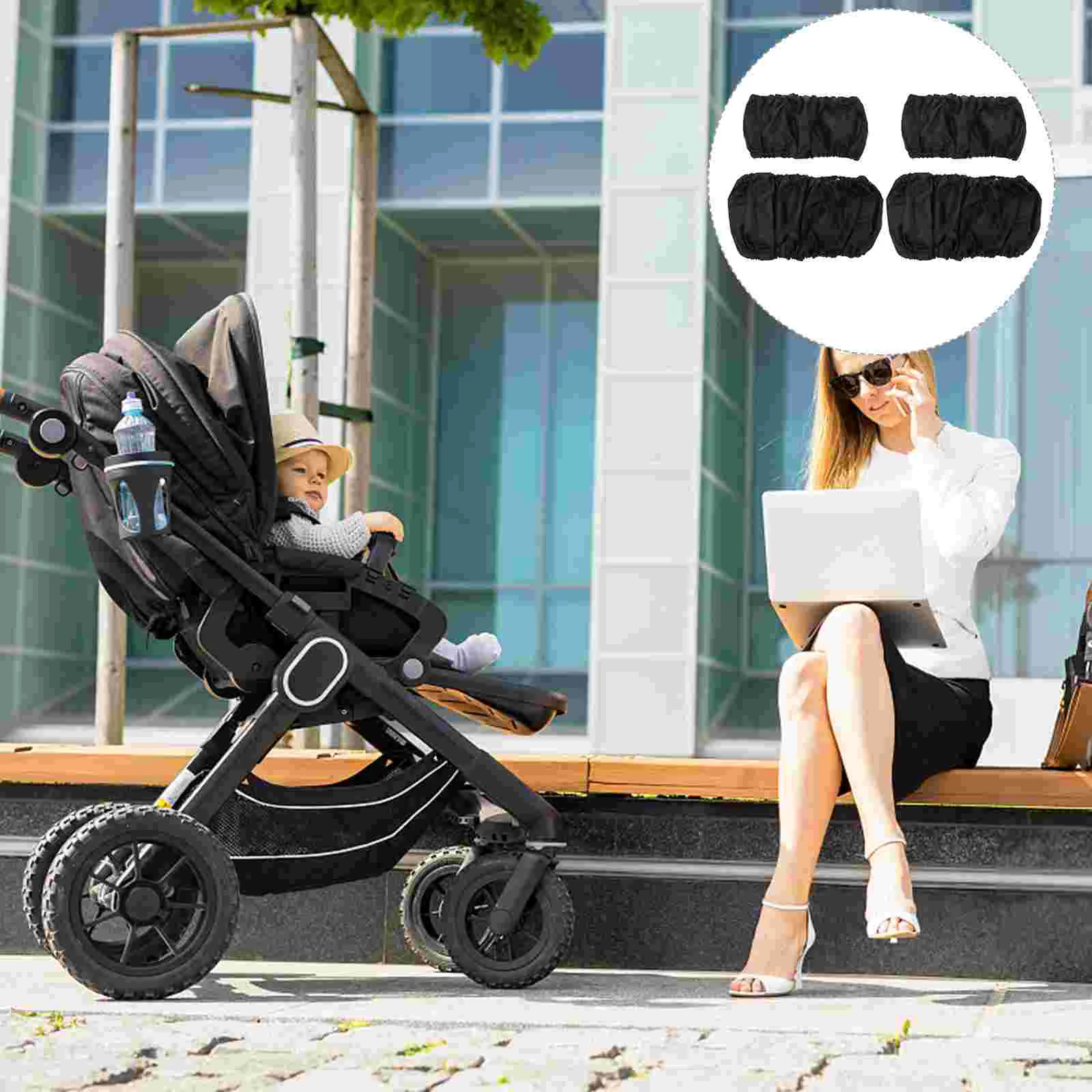 

Wheel Cover Wheelchair Accessory Tire Protector Pushchair Stroller Protective Strollers Car Accessories