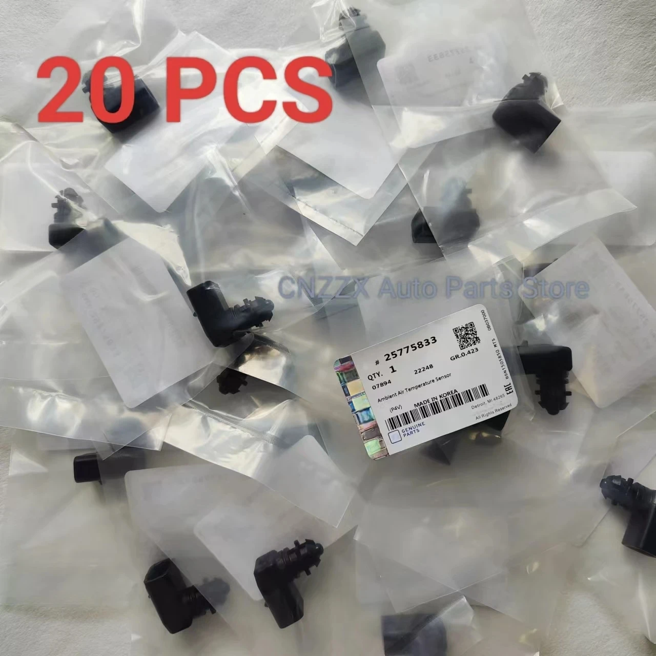 20PCS Temperature Sensor COOLER THERMISTOR OEM# 25775833 15035786 For Chevrolet Cruze Buick Cadillac Opel Vauxhall Astra