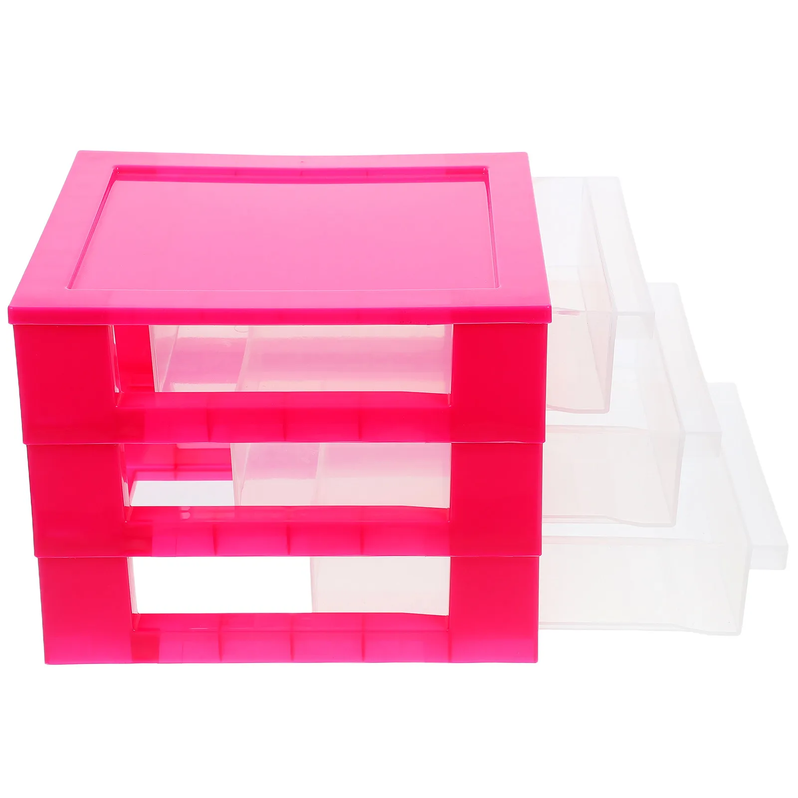 Desktop Drawer Organizer Clear Compact Plastic Storage Box for Home Office Classroom Bathroom Dorm Rv Stationery Makeup Nails