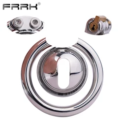 FRRK Hemisphere Small Metal Chastity Cage Device with 2 Different Lock Style Stainless Steel BDSM Penis Rings Adults Sex Toys