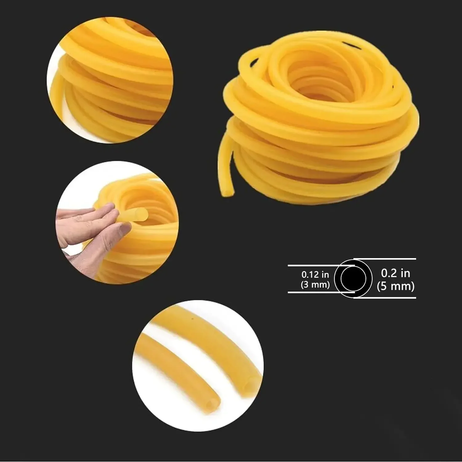 1M/2M Naturlatex-Gummischläuche ID 1,5 ~ 20mm Schleuderschläuche Katapult Hochelastischer elastischer chirurgischer medizinischer Schlauch – Detail 6