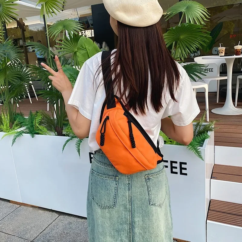 Zipper Canvas Waist Packs Ladies Bags on Sale 2023 High Quality Autumn High-capacity Waist Packs Leisure Versatile Pochete