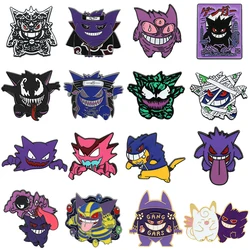 Gengar Cartoon Brooches Anime Enamel Lapel Pins for Backpack Accessories Fans Collection Brooches Jewelry Gift
