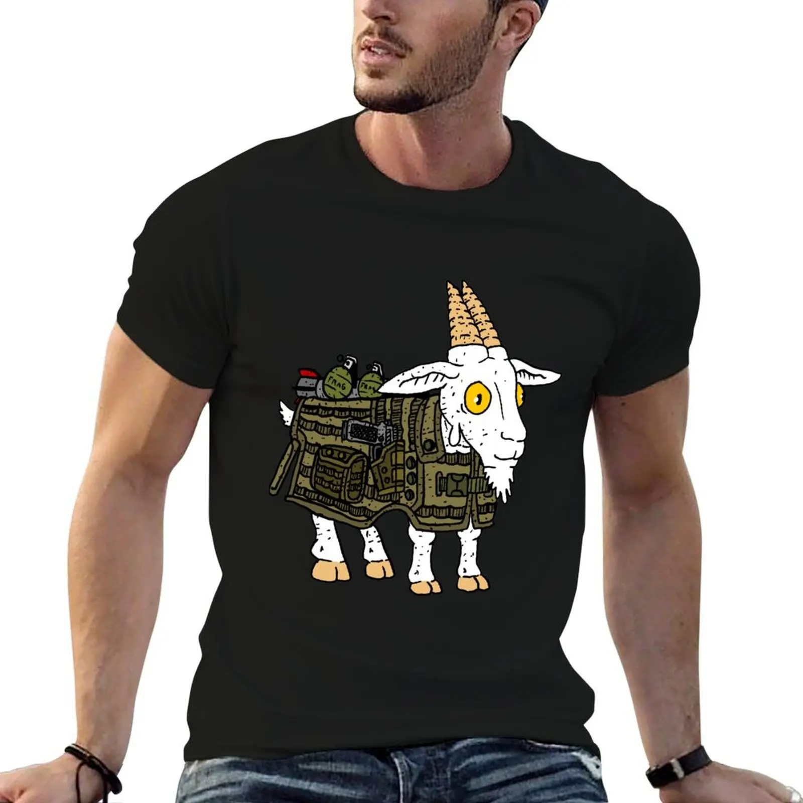 

tactical goat. T-Shirt anime figures anime t shirts t shirts for men