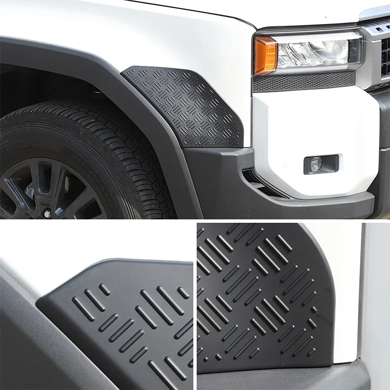 

ABS Exterior Protection Trim Kit for Toyota Prado J250 LC250 2024-2025 Wheel Arch A-Pillar Tailgate Fog Light Cover Accessories