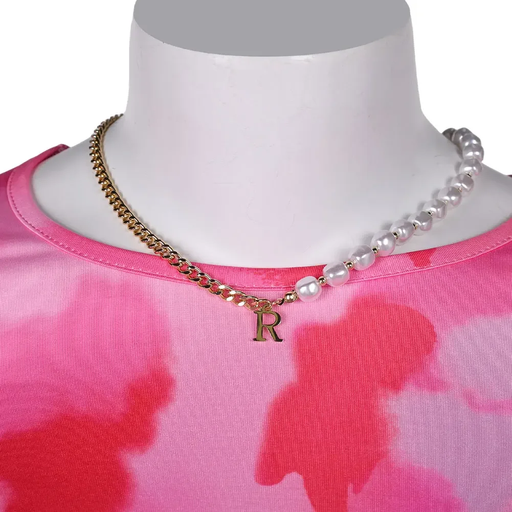 女性のためのisabelaコスプレファンタジートップとネックレスハロウィーンの衣装、ファンタジー、映画、トランプ、ファンタジー、衣装、布、2021