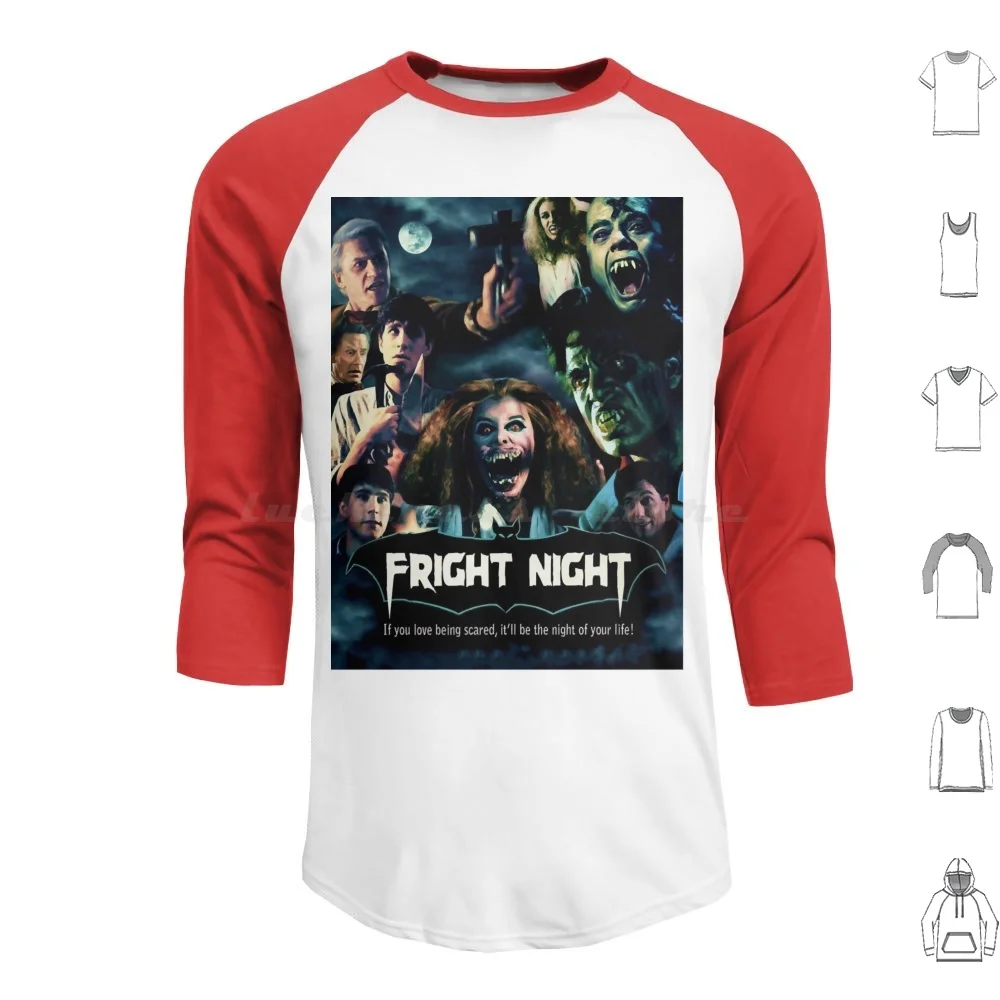 Fright Night Hoodies Long Sleeve Fright Night Horror Movies Horror Movies Horror Junkies Vampire Vampires Blood Sucker