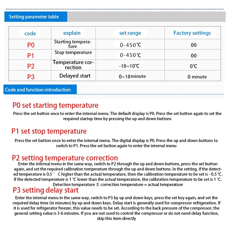

AA19 ZFX-W3003 Mini Temperature Controller Thermostat Thermoregulator Heating And Cooling Intelligent Incubator