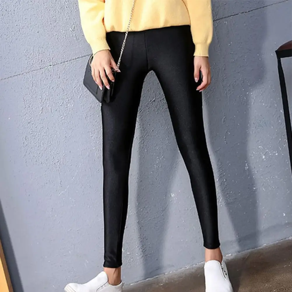 

Warm Velvet Women Trousers Women Fleece-lined Skinny Pants High Waist Winter Pants for Women Thick Plush Elastic for Weather