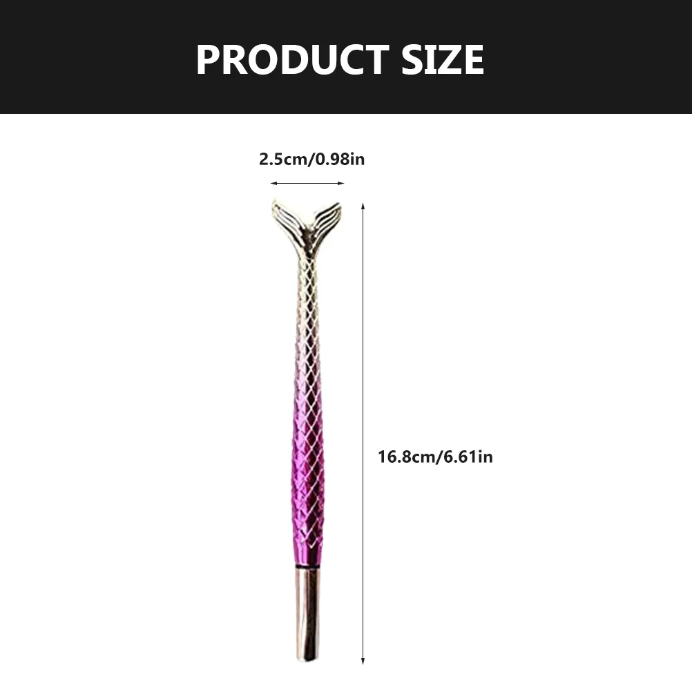 6Pcs Delicate Gel Pens Mermaid Tail Design Smooth Writing Multi-Function Handwriting Pen Household Portable Sign Pen
