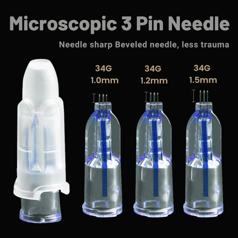 

Nanosoft 3pins 0.6/1.0/1.2/1.5 Micro connector High Quality Sterile Single Packaged Crystal Multi-needle