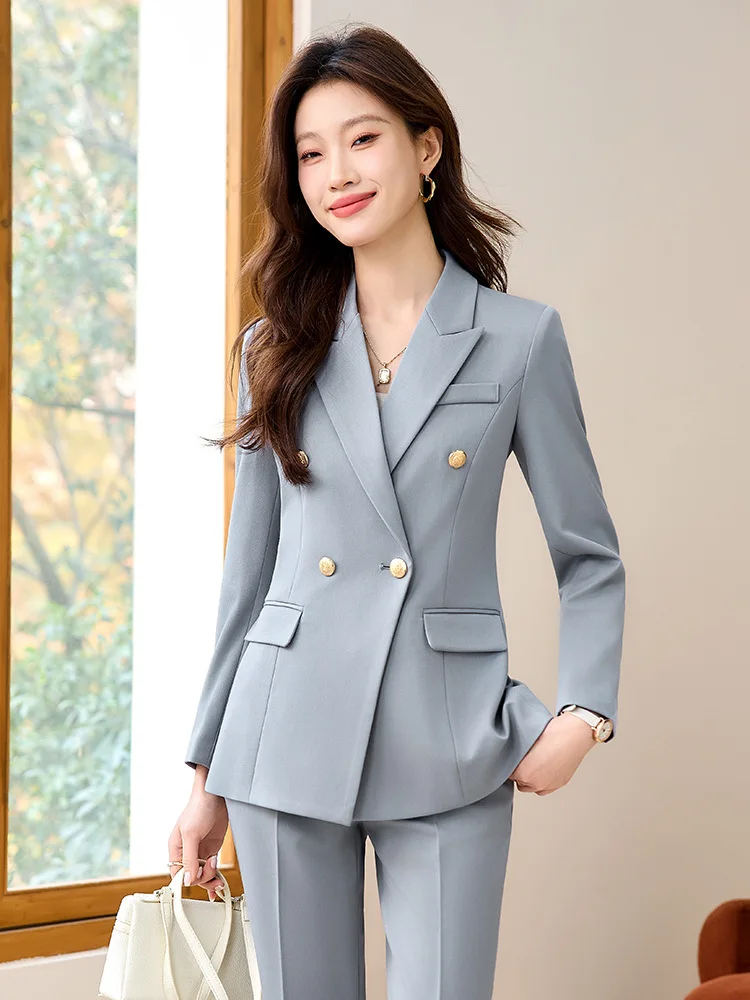 Women's professional business suits2025New stylish black suit jacket for college student interviews and professional attire
