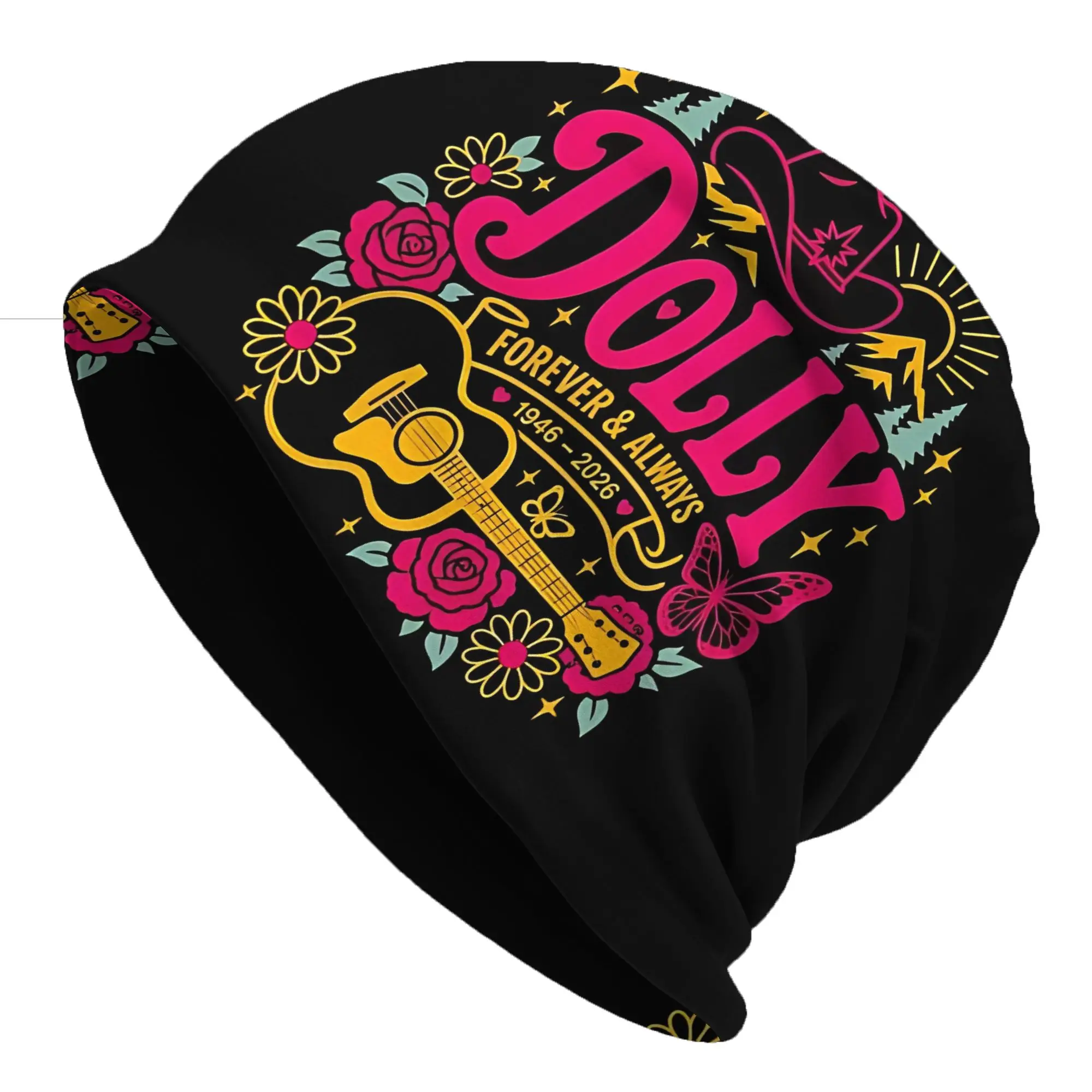 Dolly Parton Memorial Thin Hat Bonnet Hats Autumn Styles  Skullies Beanies Caps Men Women's Hip Hop Ski Cap
