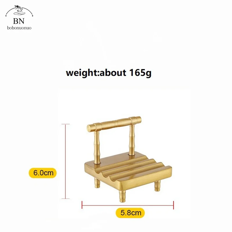 Brass stool Figurine Lucky Desk Mobile Phone Holder Stand For IPhone IPad Xiaomi  Desktop Ornament Home Decor Crafts Models Toys